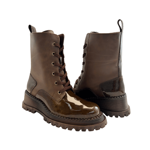 🥾 Botas de Ecocuero Marrón - Elegancia y Resistencia en Cada Paso ✨