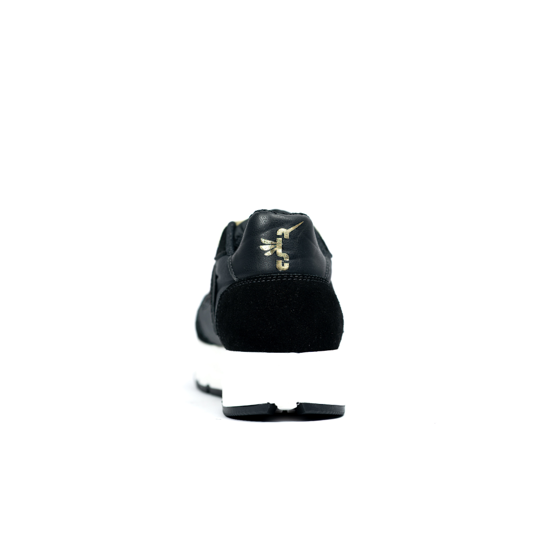 Sneakers Burdeos en Gamuza con Suela Chunky