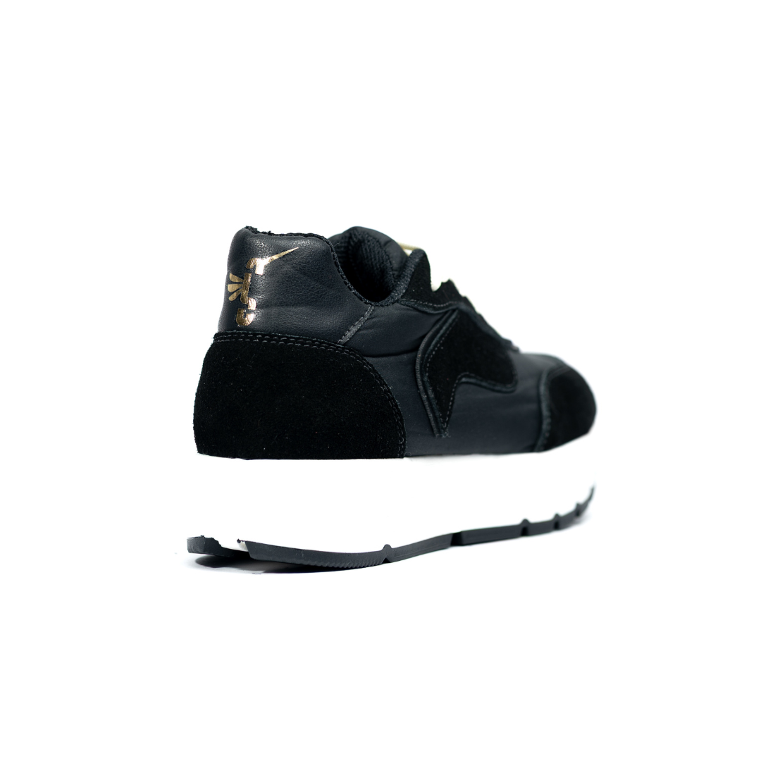Sneakers Burdeos en Gamuza con Suela Chunky