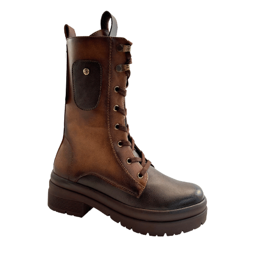 🤎 Botas de Ecocuero Marrón con Cordones - Estilo Rústico y Audaz ✨