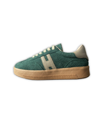CALZADO GAMUZA VERDE ESMERALDA 14