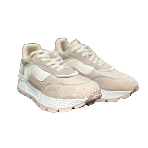 Sneakers Burdeos en Gamuza con Suela Chunky