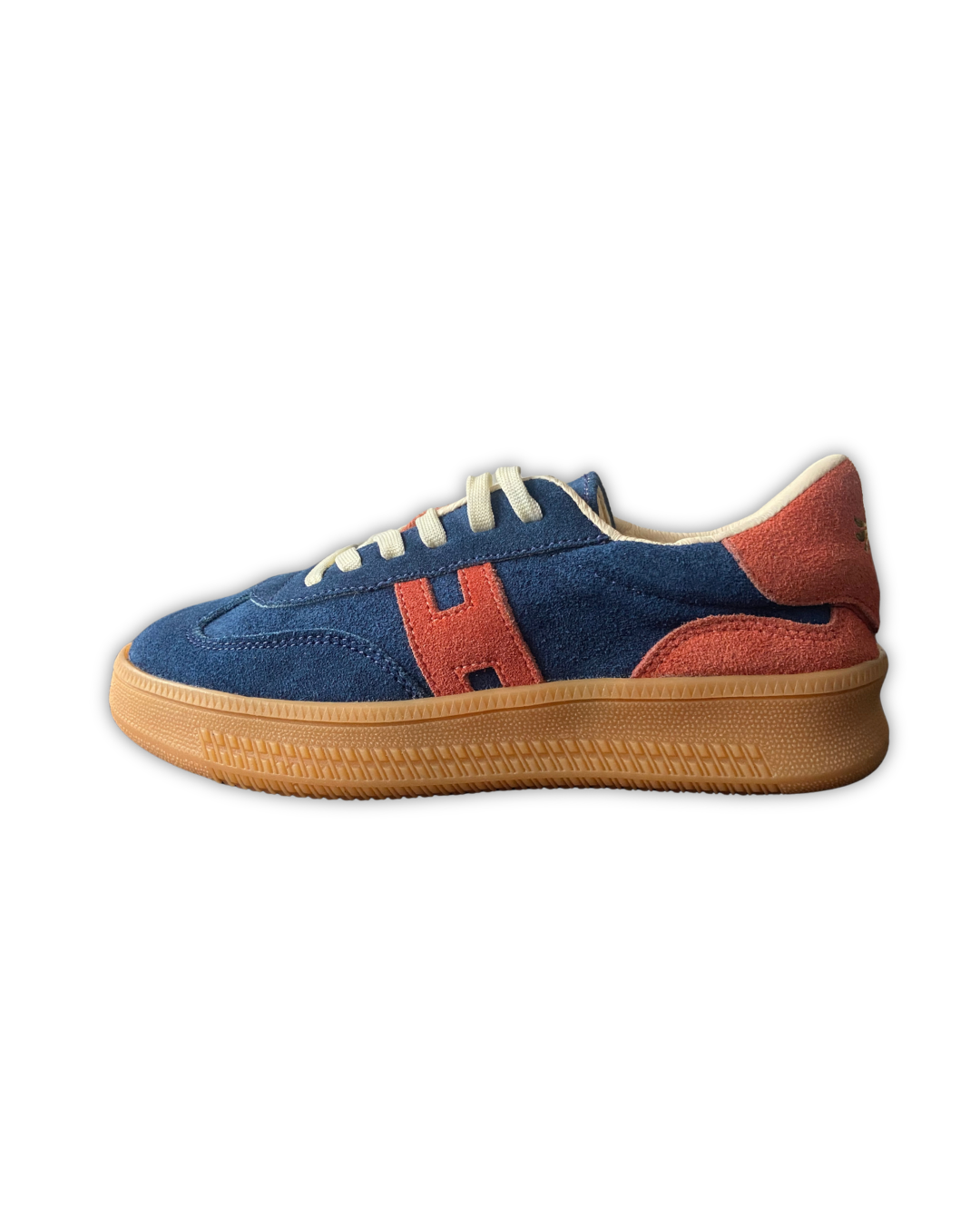 CALZADO GAMUZA AZUL/SALMON 9